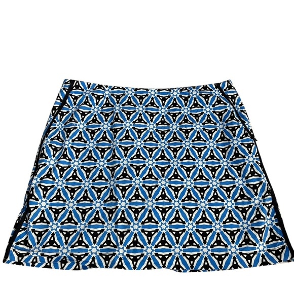 Golftini Geometric Blue and Black Women's Skirt/Skort “Flirtini”- Sz 6 - Picture 1 of 12